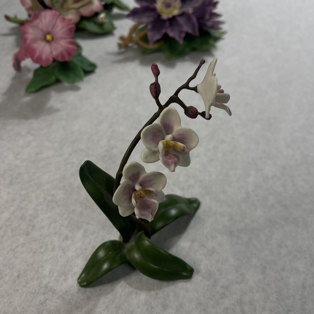 LOT of 4 Vintage Lenox Flowers Orchid Romance in Bloom Butterfly Malachite - Picture 7 of 9